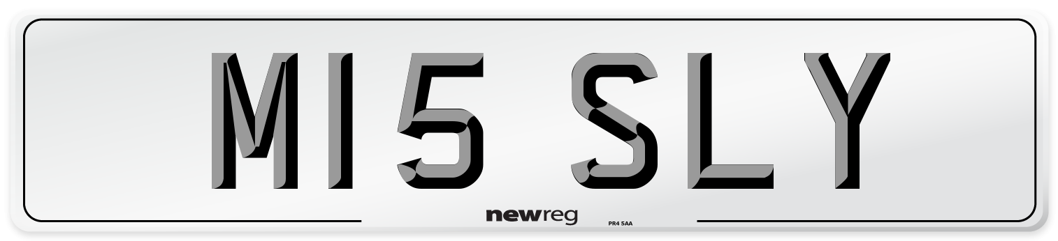 M15 SLY Number Plate from New Reg